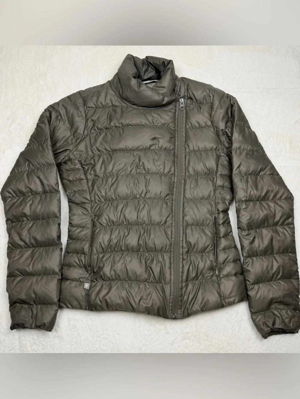 Athleta Goose Down Puffer Jacket‎ Brown Women's Lightweight Coat